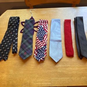 5 set ties different condition and brand
